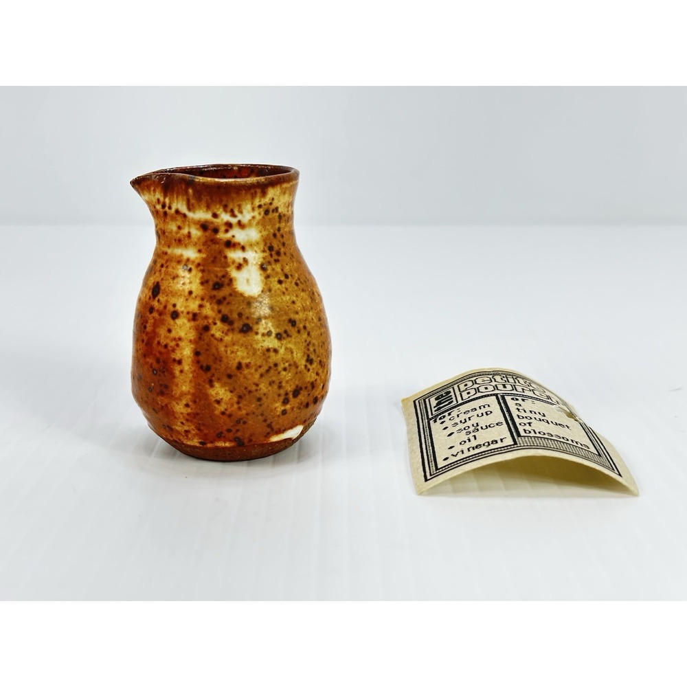 Vintage The Petite Pourer Small Jar Pourer Cream Syrup Soy Sauce Original Tag‎